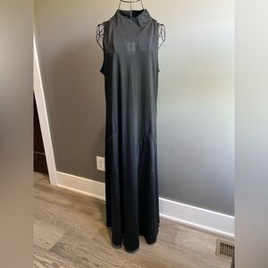 Exclusive ❤️ Black Sleeveless Maxi Dress with button detail & pockets NWT